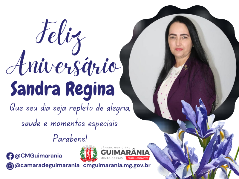 Feliz Aniversário Sandra Regina "Sandrinha"!