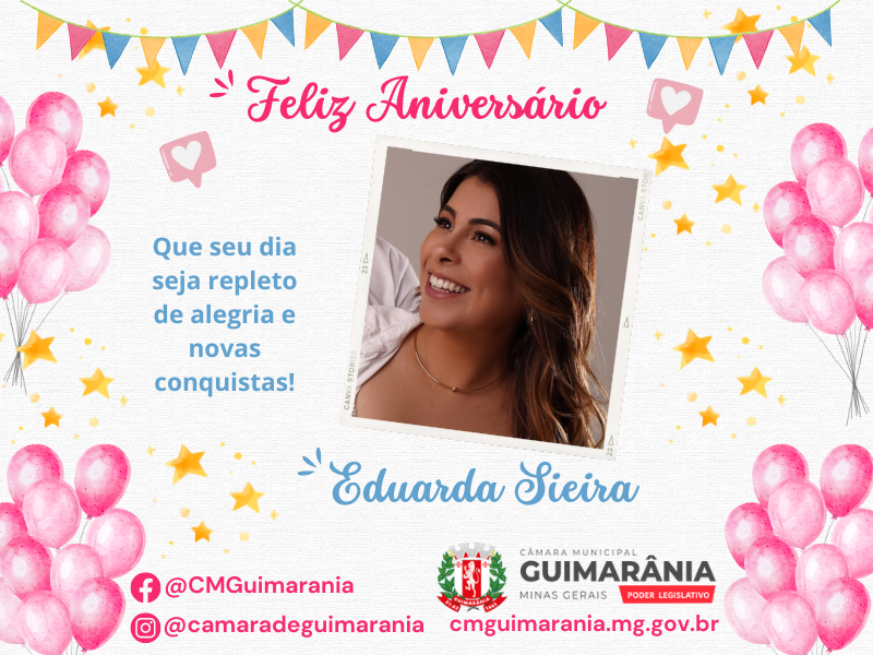 Feliz Aniversário Dra. Eduarda Sieira