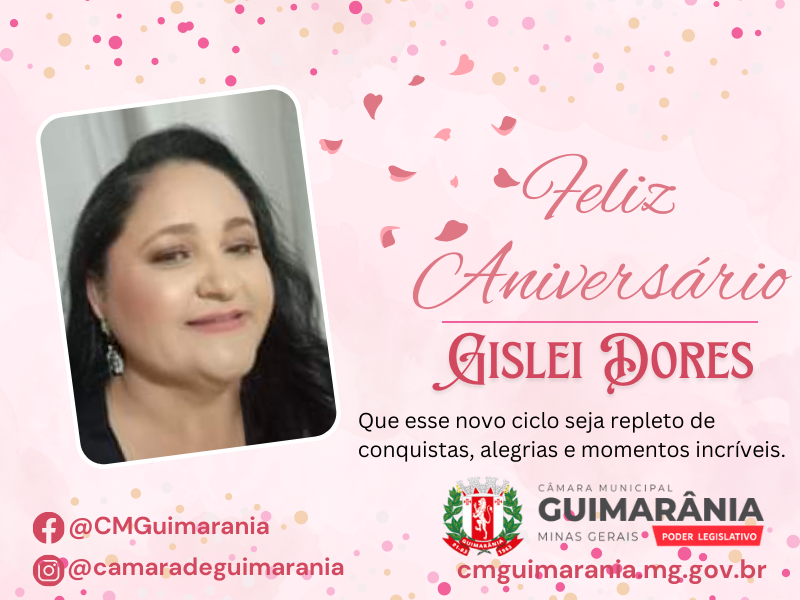 Feliz Aniversário Gislei Dores