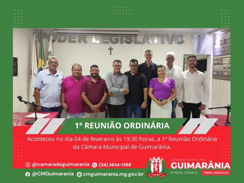 1ª Reunião Ordinária de 2025