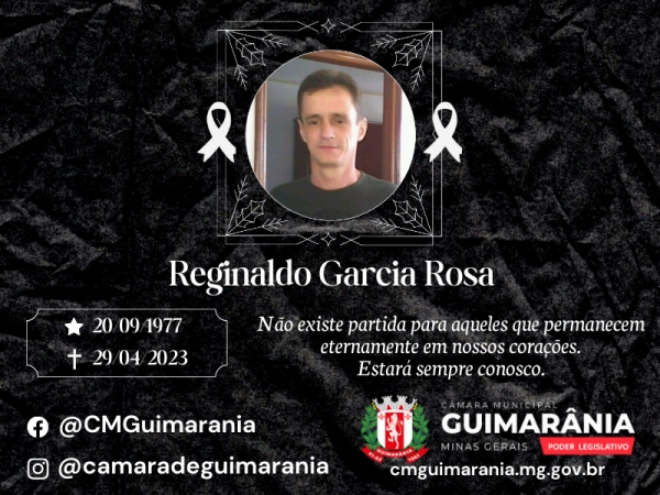 Nota De Pesar Reginaldo Garcia Rosa