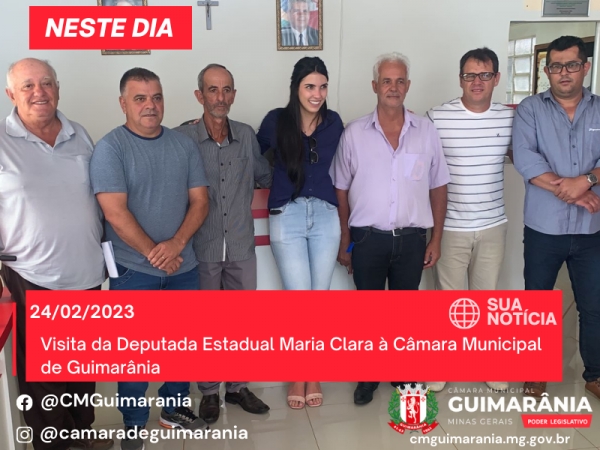 Visita Da Deputada Estadual Maria Clara À Câmara Municipal De Guimarânia