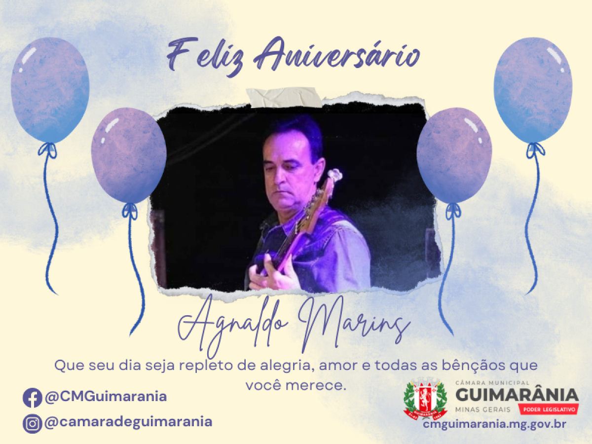 Feliz Aniversário, Agnaldo Marins!